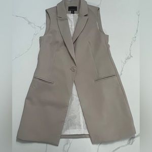 Cynthia Rowley Women’s Blush Pink  Color Sleeveless Waist Coat Blazer, sz. Small